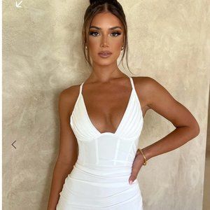 Babyboo Aura Mini Dress – White